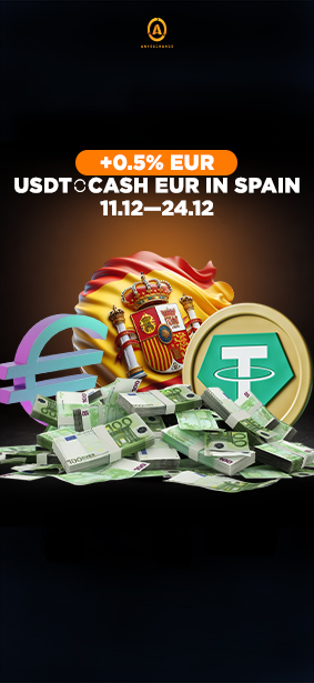 +0.5% EUR when exchanging USDT in Spain