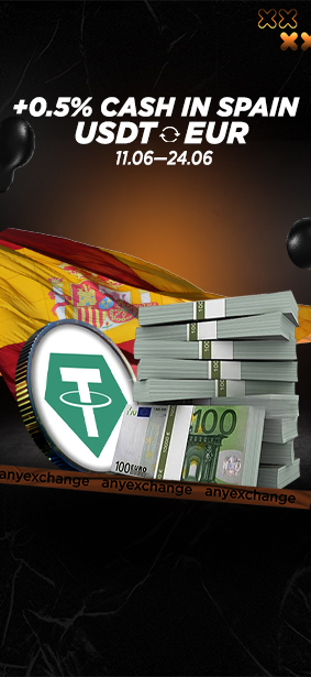 +0.5% cash to 24.06 to your USDT exchange in Spain