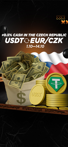 +0.5% cash to 14.10 to your USDT exchange in the Czech Republic