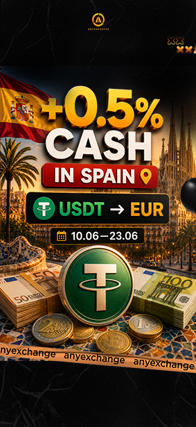 +0.5% cash to 23.06 to your USDT exchange in Spain