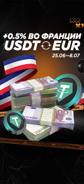 +0.5% EUR к вашему обмену USDT во Франции