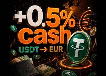 Получайте +0.5% наличных к вашему обмену USDT в Словакии до 7.07