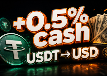 Получайте +0.5% наличных к вашему обмену USDT в Грузии до 1.09
