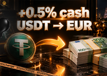Дарим +0.5% наличных к вашему обмену USDT на Кипре до 29.09