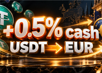 Дарим +0.5% EUR к вашему обмену USDT в Болгарии до 27.10
