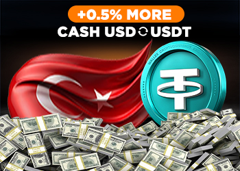 Добавим +0.5% USDT при обмене USD в Турции до 26.11