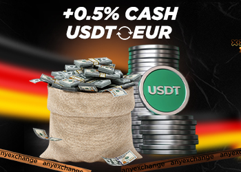 Get +0.5% cash to 25.11 to your USDT exchange in Germany