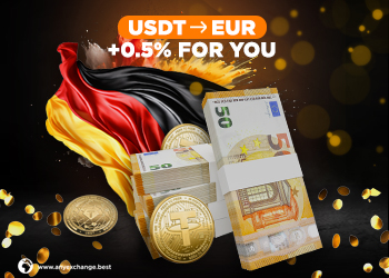 Бонус до 25.06 +0.5% EUR при обмене USDT в Берлине