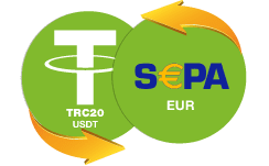 Tether TRC20 USDT → SEPA EUR