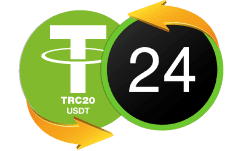 Tether TRC20 USDT → Приват24 UAH