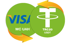 UAH bank account → Tether TRC20 USDT
