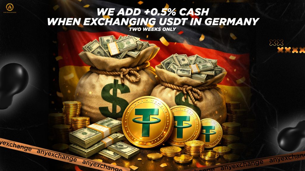 Get +0.5% to 14.04 to your USDT exchange in Germany