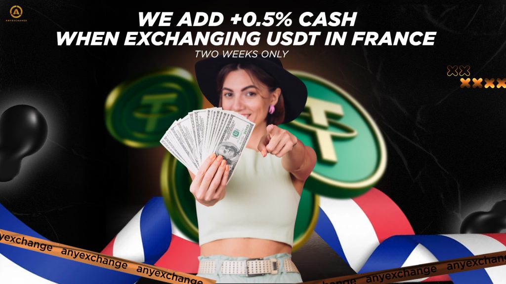 cash to 9.12 to your USDT exchange in France