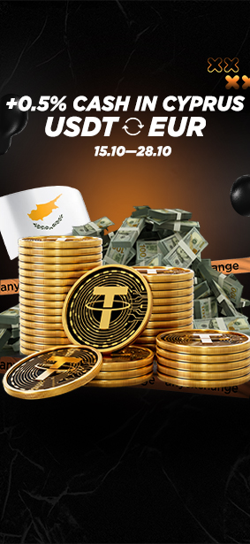+0.5% cash to 28.10 to your USDT exchange in Cyprus
